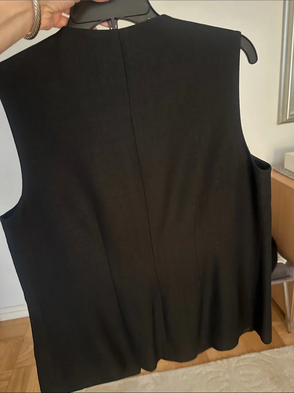 COS Black Sleeveless Buttoned Tailored Vest